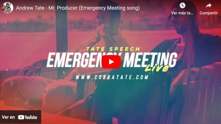 Mr Producer: Andrew Tate’s Emergency Meeting Podcast Song and Lyrics