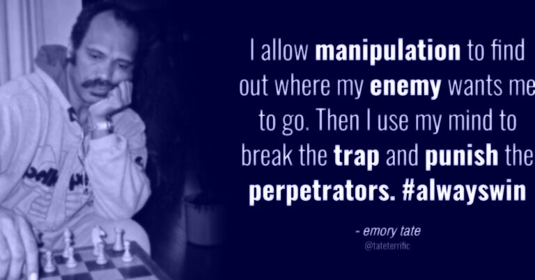 I allow manipulation to find out where my enemy wants me to go. Then I use my mind to break the trap and punish the perpetrators