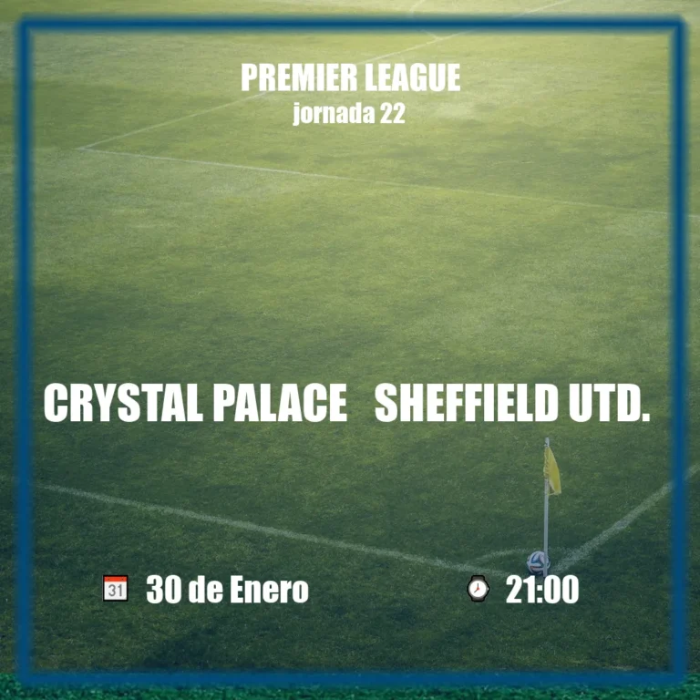 Crystal Palace vs Sheffield Utd.
