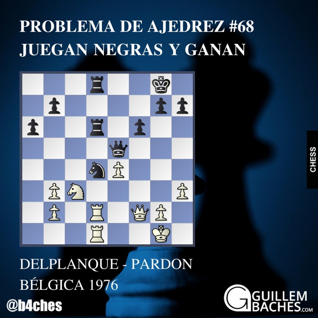 PROBLEMA DE AJEDREZ #68 JUEGAN NEGRAS Y GANAN 2