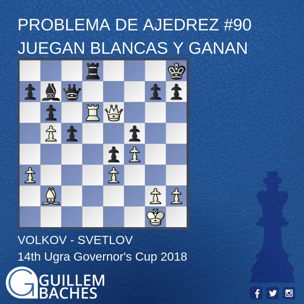 PROBLEMA DE AJEDREZ 90. JUEGAN BLANCAS Y GANAN. VOLKOV - SVETLOV 1