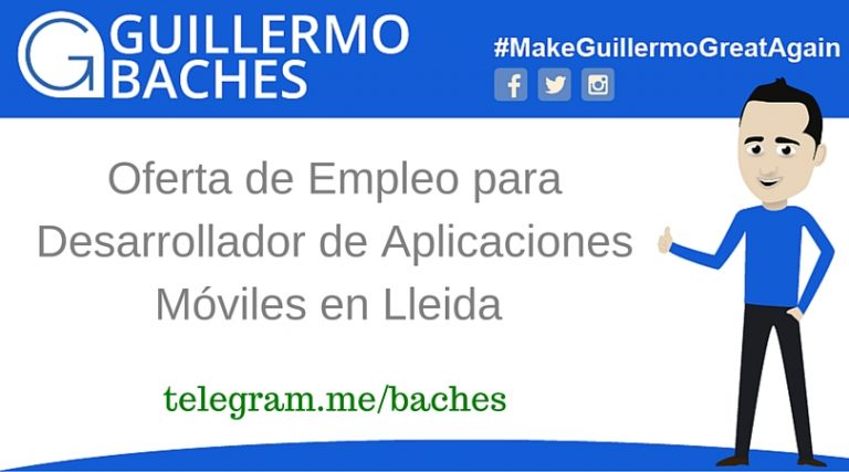 Oferta de Empleo para Desarrollador de Aplicaciones Móviles en Lleida