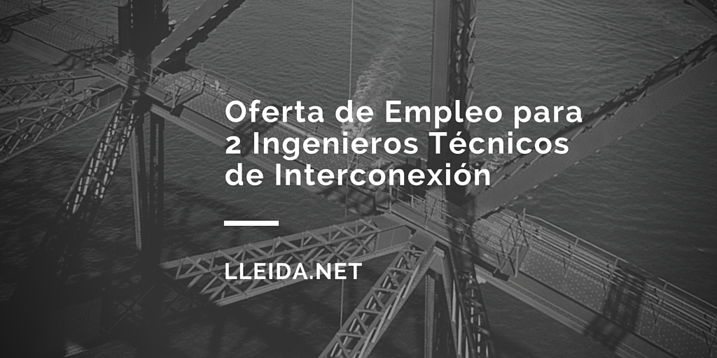 Oferta de Empleo para 2 Ingeniero Técnico