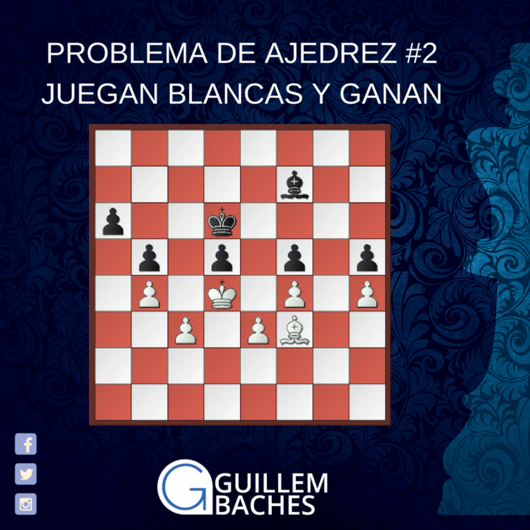 PROBLEMA DE AJEDREZ #2 JUEGAN BLANCAS Y GANAN