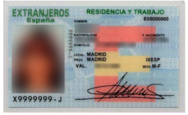 IXESP NIE: Número de Soporte del NIE 2 NIE IXESP