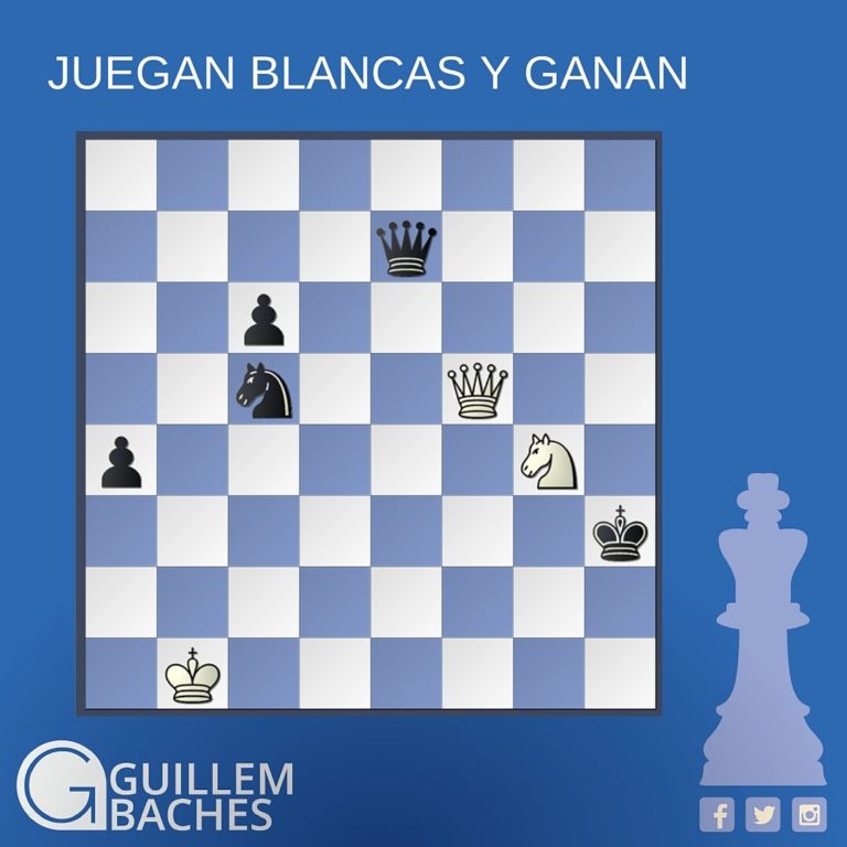 PROBLEMA DE AJEDREZ #53 JUEGAN BLANCAS Y GANAN