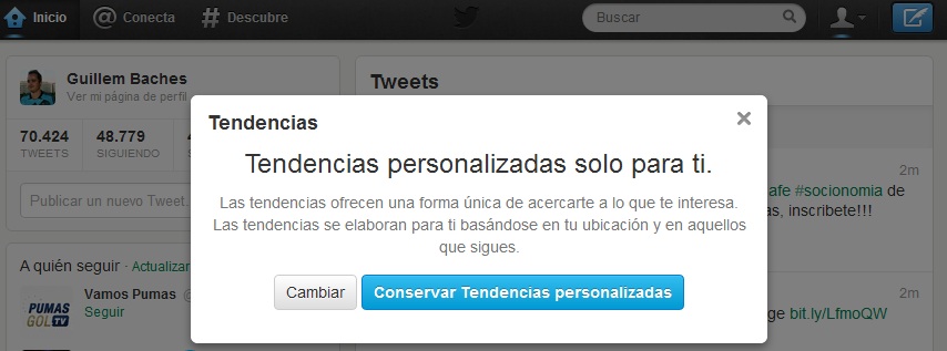 Cómo Activar las Tendencias Personalizadas en Twitter