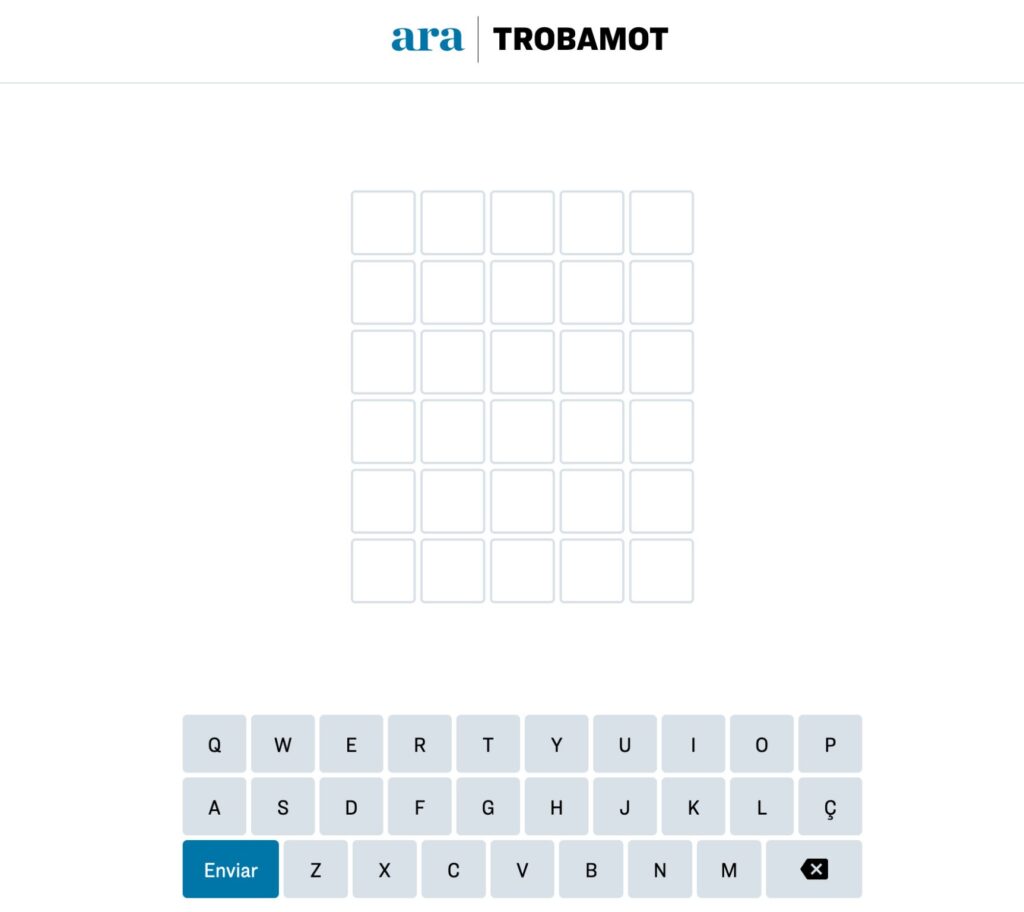 Trobamot: El Wordle en catalán del diari Ara 1 trobamot
