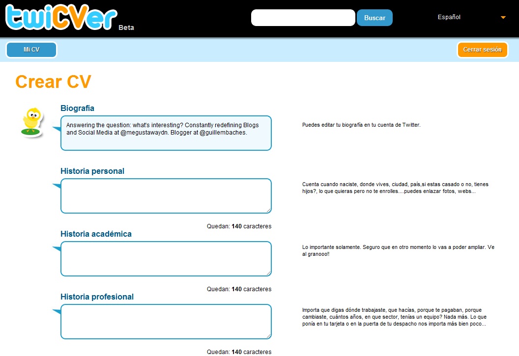 TwiCVer, publica tu currículum vitae en 10 tuits