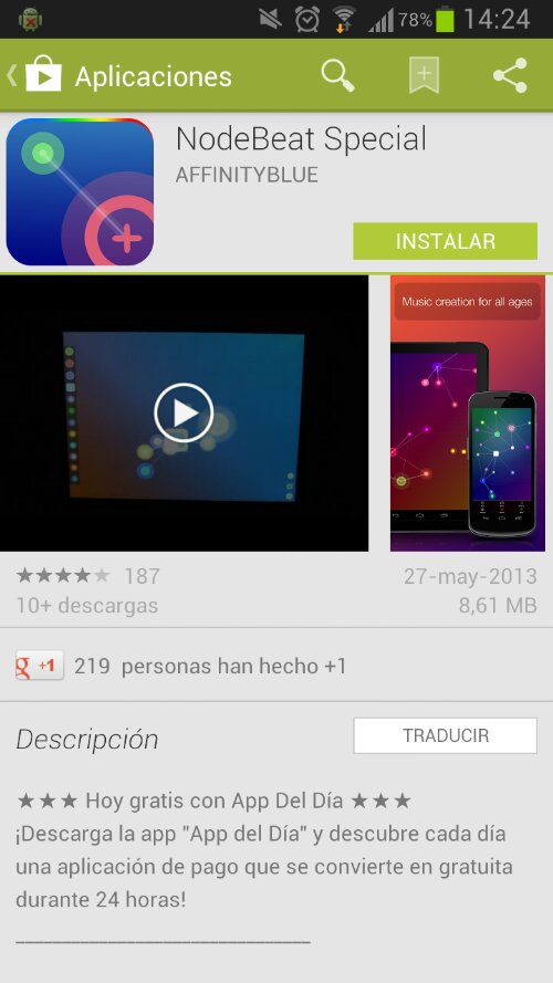 Componer música con NodeBeat para Android