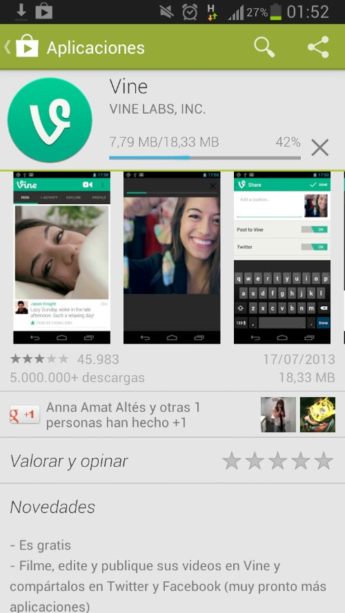 Vine para Android